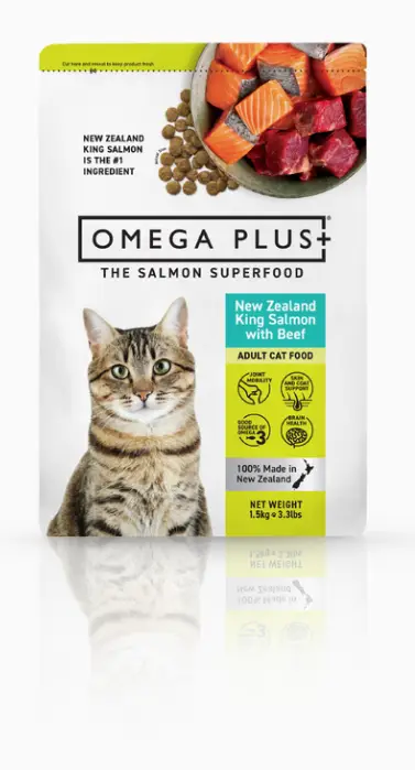 Omega Plus Feline Salmon with Beef 1.5kg