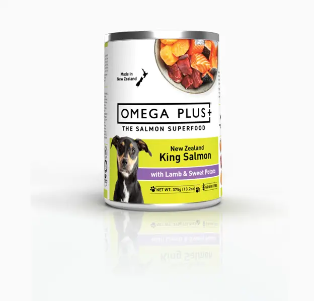 Omega Plus Canine Salmon, Lamb & Sweet Potato Can 375g