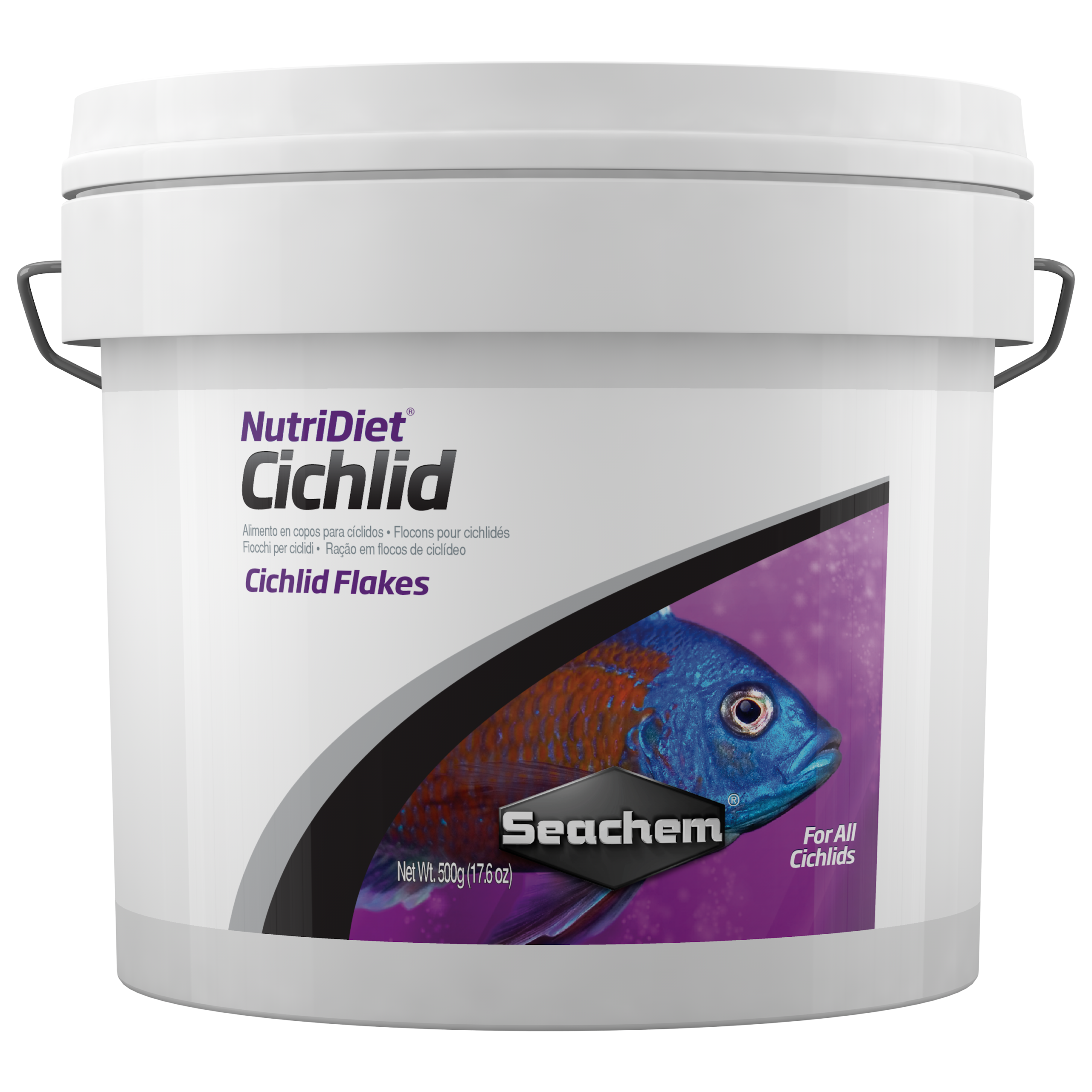 NutriDiet Cichlid Flakes w/Probiotics 500g ^1075