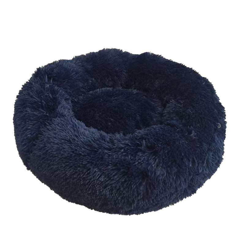 Calming Pet Bed Navy Blue - Med 75cm