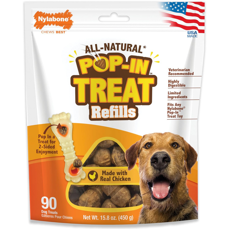 Nylabone Pop-In Treats 90pk ^NTHR990P