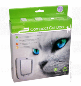 Pet-corp Cat Door - PC0-W Compact Wood Fitting White