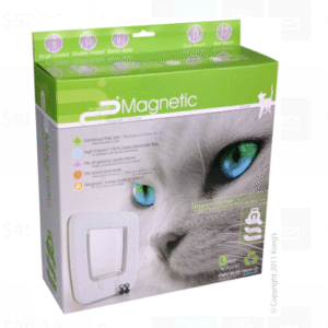 Pet-corp Cat Door - PC6-W Universal Fitting Magnetic White