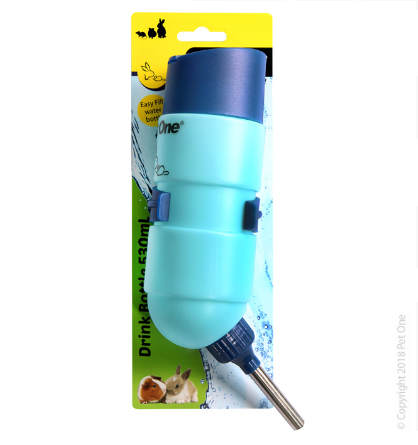 Pet One Drinking Bottle Premium Top Fill With HD Mount 530ml