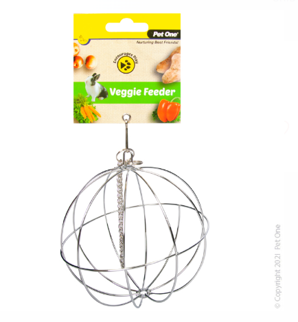 Pet One Veggie Feeder Ball Hanging 12cm