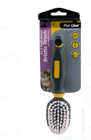 Pet One Grooming - Cat & Small Animal Soft Bristle Brush