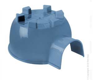Pet One - Small Animal Hide Plastic Igloo (Large) Blue