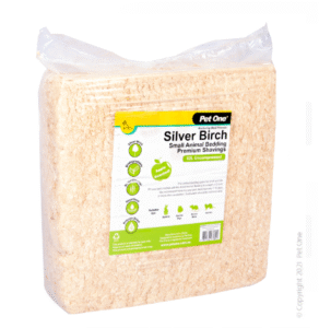 Pet One Small Animal Bedding Apple Scented Silver Birch Shavings 4kg/62L