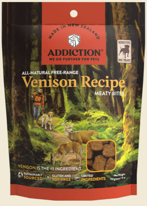 Addiction Venison Meaty Bites Dog Treats