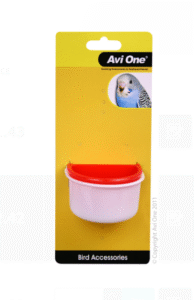 Avi One Bird Feeder - Plastic D Feeder W Metal Holder 2pk Nested