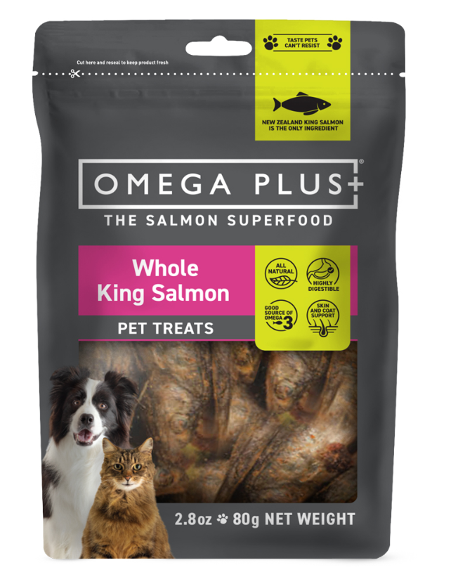 Omega Plus Canine Whole Salmon Treats 80g