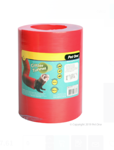 Pet One - Tunnel Critter Medium Red