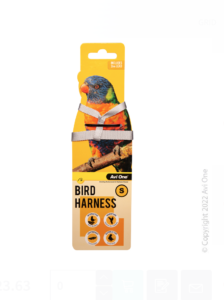 Avi One Bird Harness With Shock Resistant Lead Small