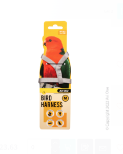 Avi One Bird Harness With Shock Resistant Lead Medium