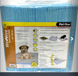 Pet One Wee Wee 100 Pack Training Pad 60x60cm Absorbency 1300ml