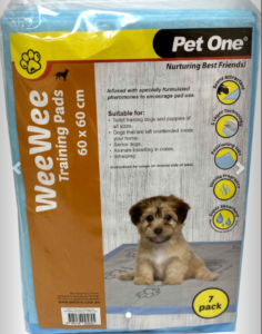 Pet One Wee Wee 7 Pack Training Pad 60x60cm Absorbency 1300ml