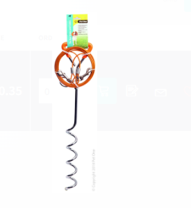 Pet One Tie Out Stake Set With Cable 3m 3mm For Dogs Up To 15kg