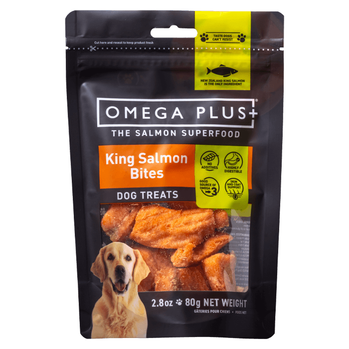 Omega Plus Canine Salmon Bites Treats 80g