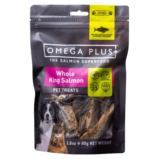 Omega Plus Canine Whole Salmon Treats 80g