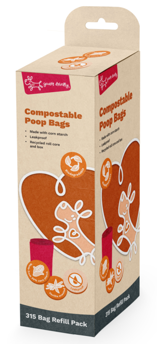 Yours Droolly Compostable Poop Bags 315 pack