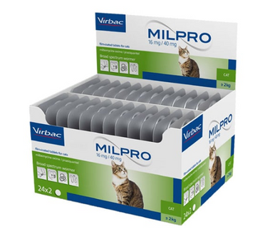 Milpro Cat Worm Tablets 2-8kg 2 Pack