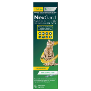 Nexgard Spectra For Cats 2.5kg-7.4kg - 1Pack