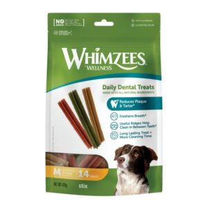 Whimzees Stix Medium 14 Pack