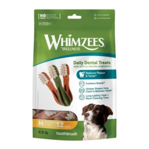 Whimzees Toothbrush Medium 12 Pack