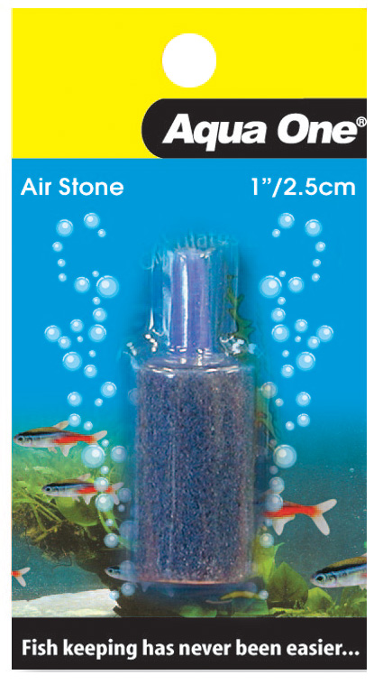 Aqua One Air Stone - 1 Inch 2.5cm Cylinder Card