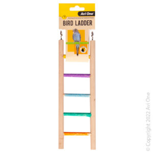 Avi One Bird Toy - Wooden Ladder With 5 Sand Steps