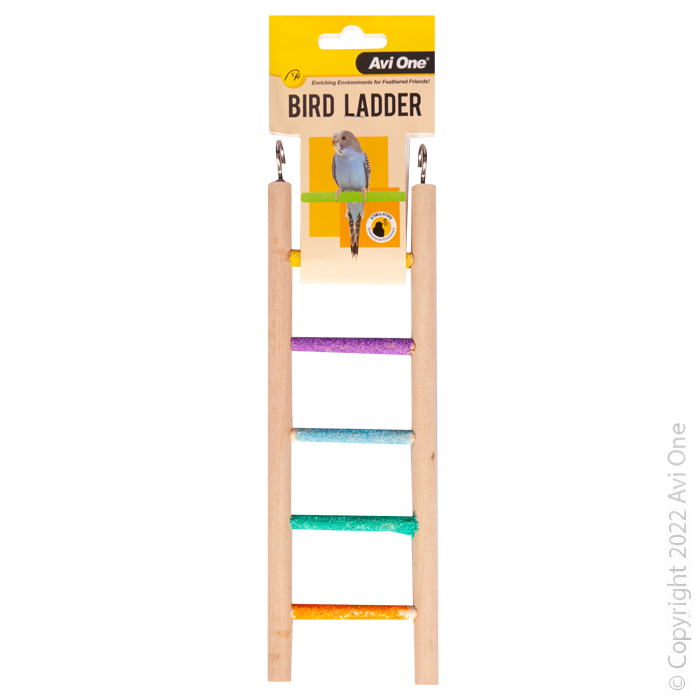 Avi One Bird Toy - Wooden Ladder With 5 Sand Steps