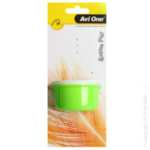 Avi One Plastic D Bird Feeder 2pk | With Metal Holder 7.1 & 7.5 cm