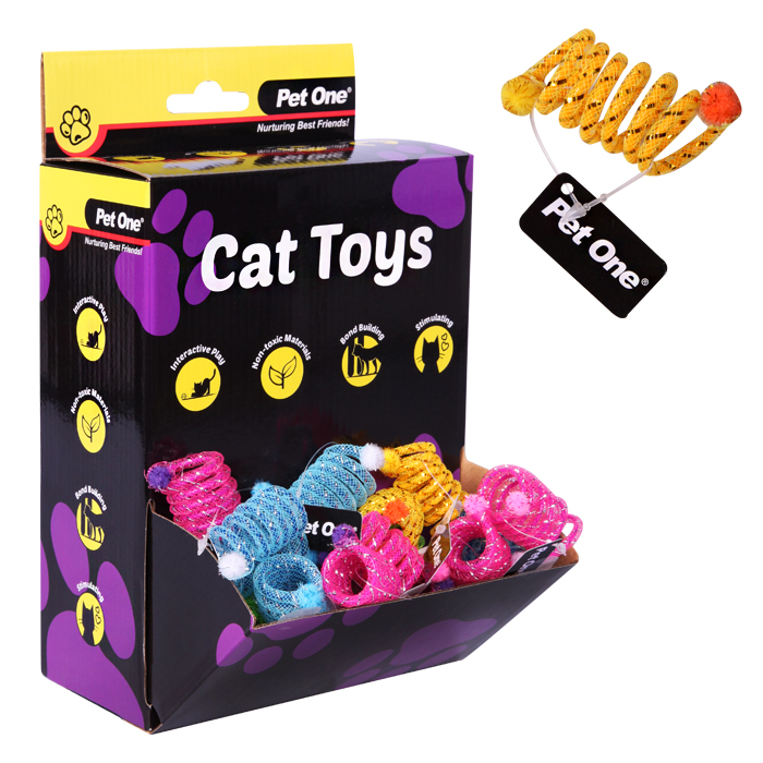 Pet One Cat Toy Spring 5cm Mix Colour