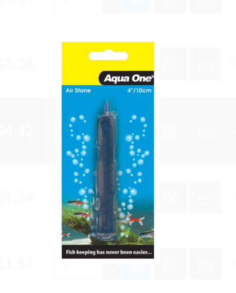 Aqua One Air Stone - 4 Inch 10cm Carded