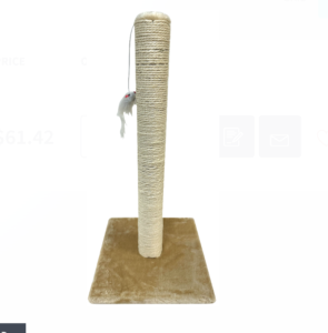 Pet One - Cat Sisal Post & Toy Ball Tall Beige 29x29x60cm