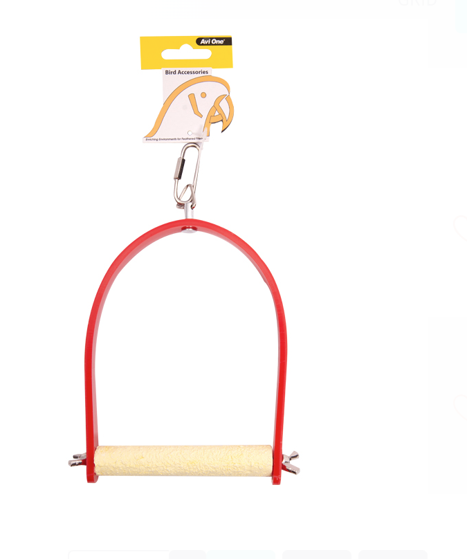 Avi One Parrot Swing W/ Concrete Perch (S) 11.5x18cm