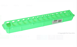 Pet One Poultry Feed Trough Long