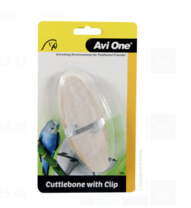Avi One Bird Cuttlebone With Metal Clip