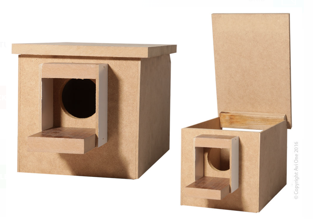 Avi One Wooden Budgie Nest Box 6x23.5x15.5cm