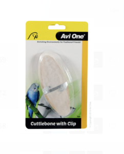 Avi One Bird Cuttlebone With Metal Clip