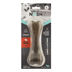 Zeus Nosh Strong Chew Bone Beef & Cheese Flavour Lrg 18.5cm