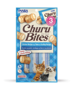 Inaba Cat Churu Bites Chicken Recipe wraps Tuna with Scallop Recipe (10g x3)