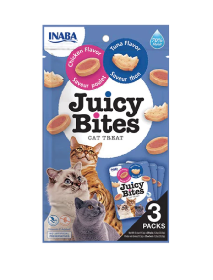 Inaba Cat Juicy Bites Tuna & Chicken (11g x3)