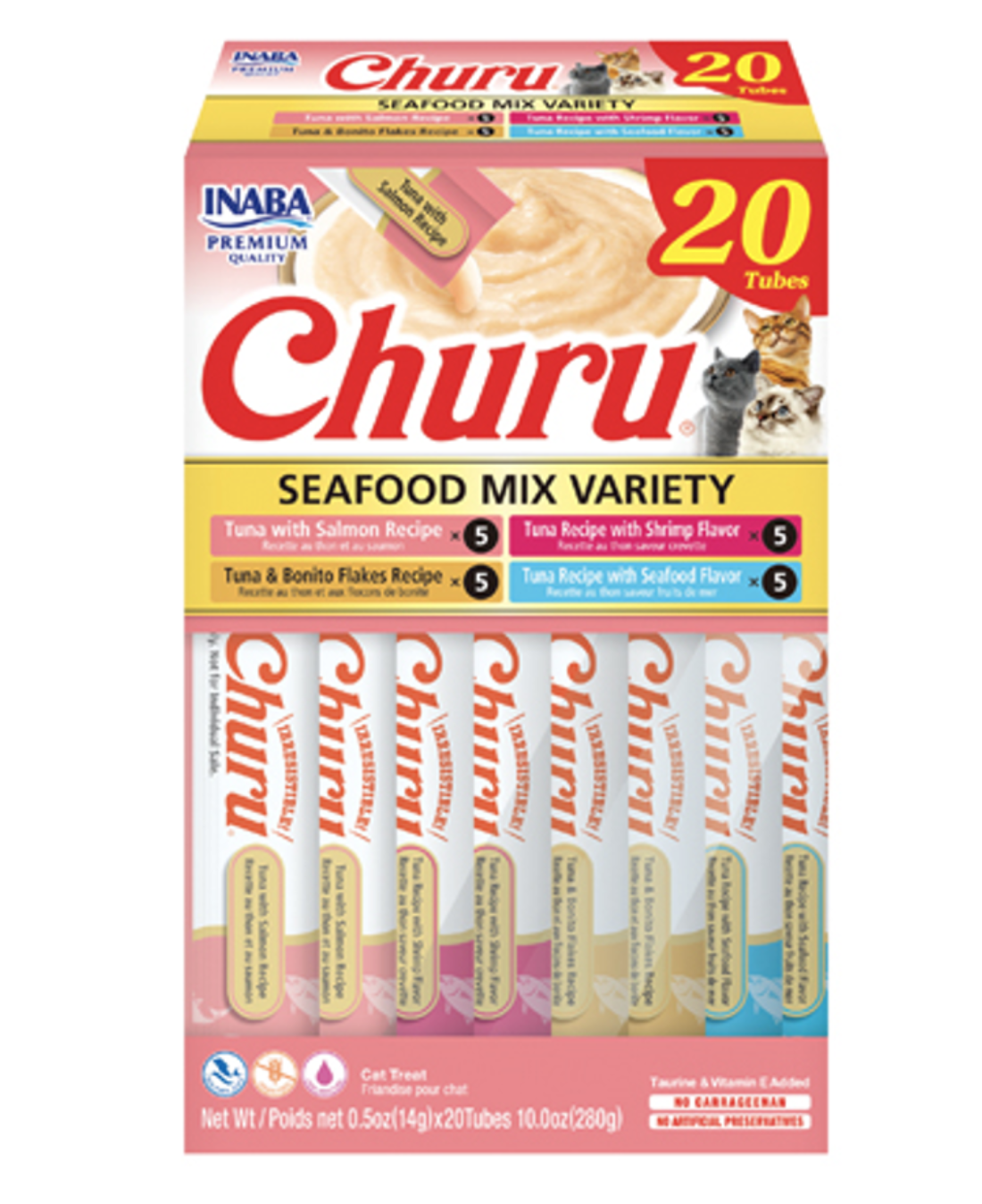 Inaba Churu Seafood Mix Variety Box (20 x 14g)