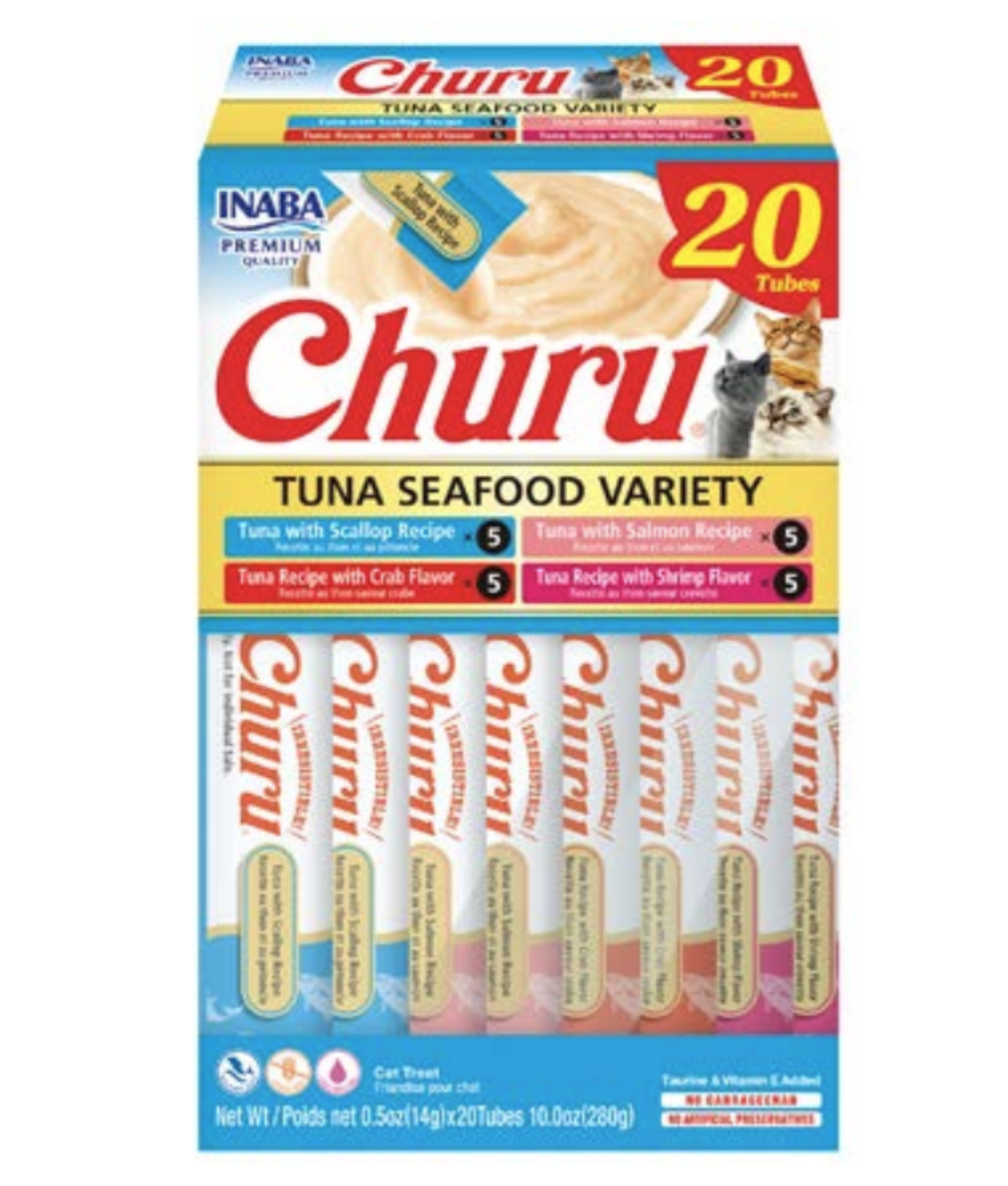 Inaba Churu Tuna Seafood Variety Box (20 x 14g)
