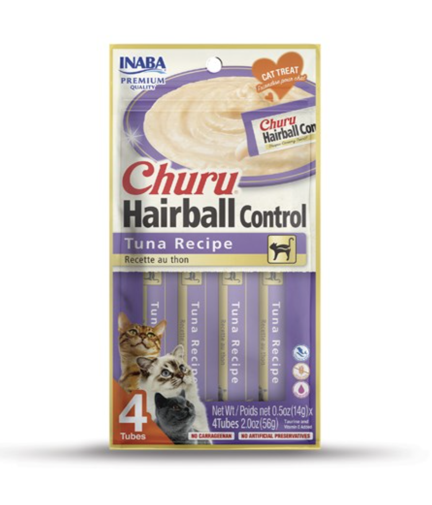 Inaba Cat Churu Hairball Control Tuna Recipe (14g x4)