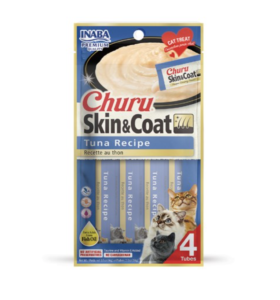 Inaba Cat Churu Skin & Coat Tuna Recipe (14g x4)