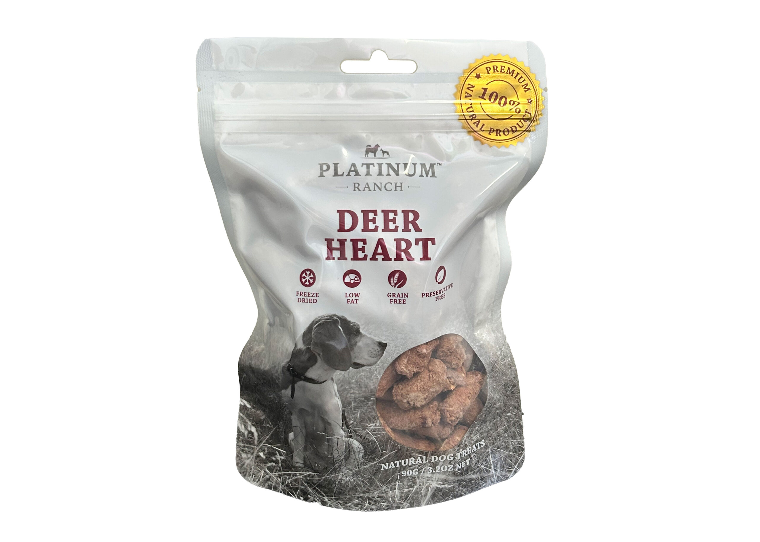 Platinum Ranch Deer Heart 90g