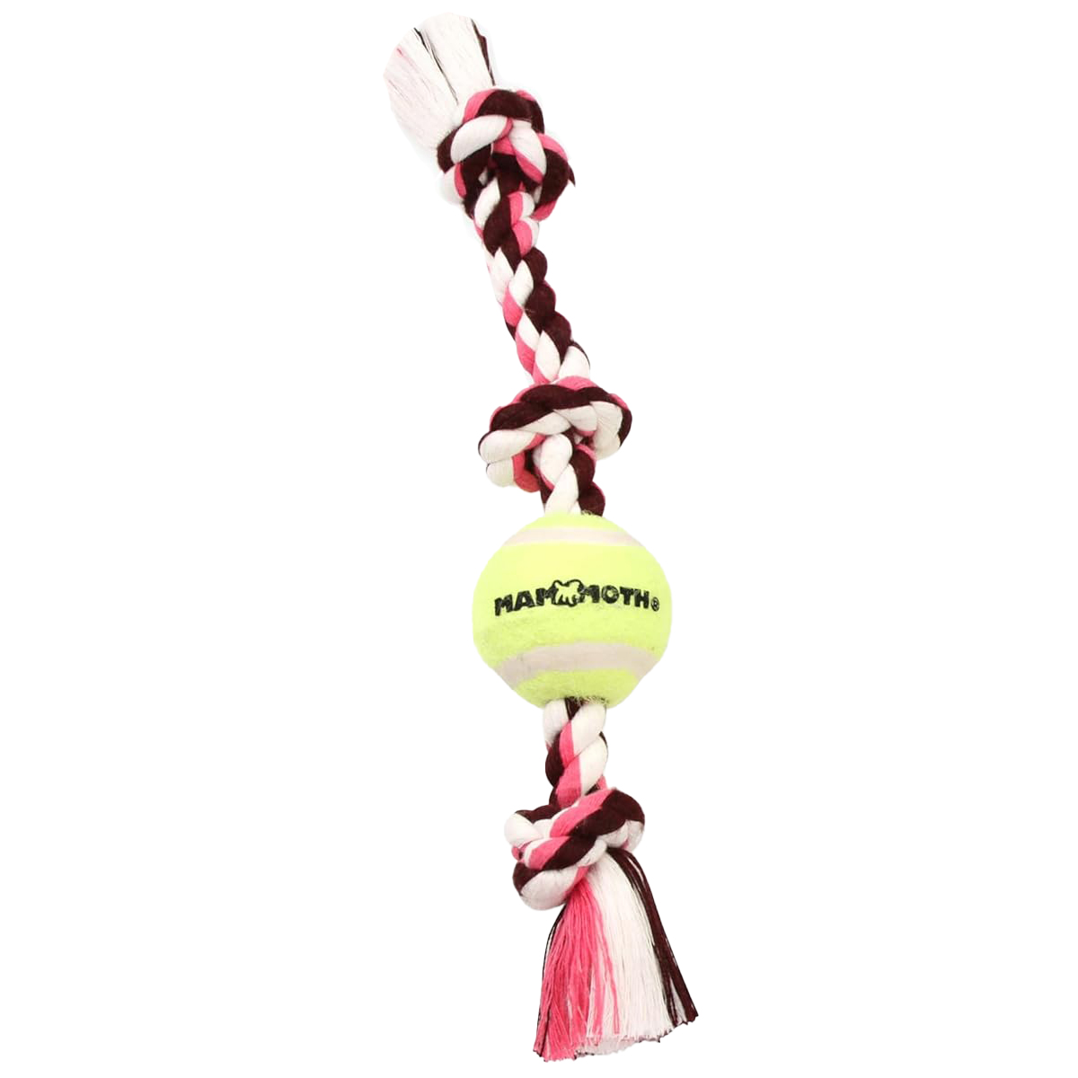 Mammoth Three Knot Tug with Mini Tennis Ball 28cm