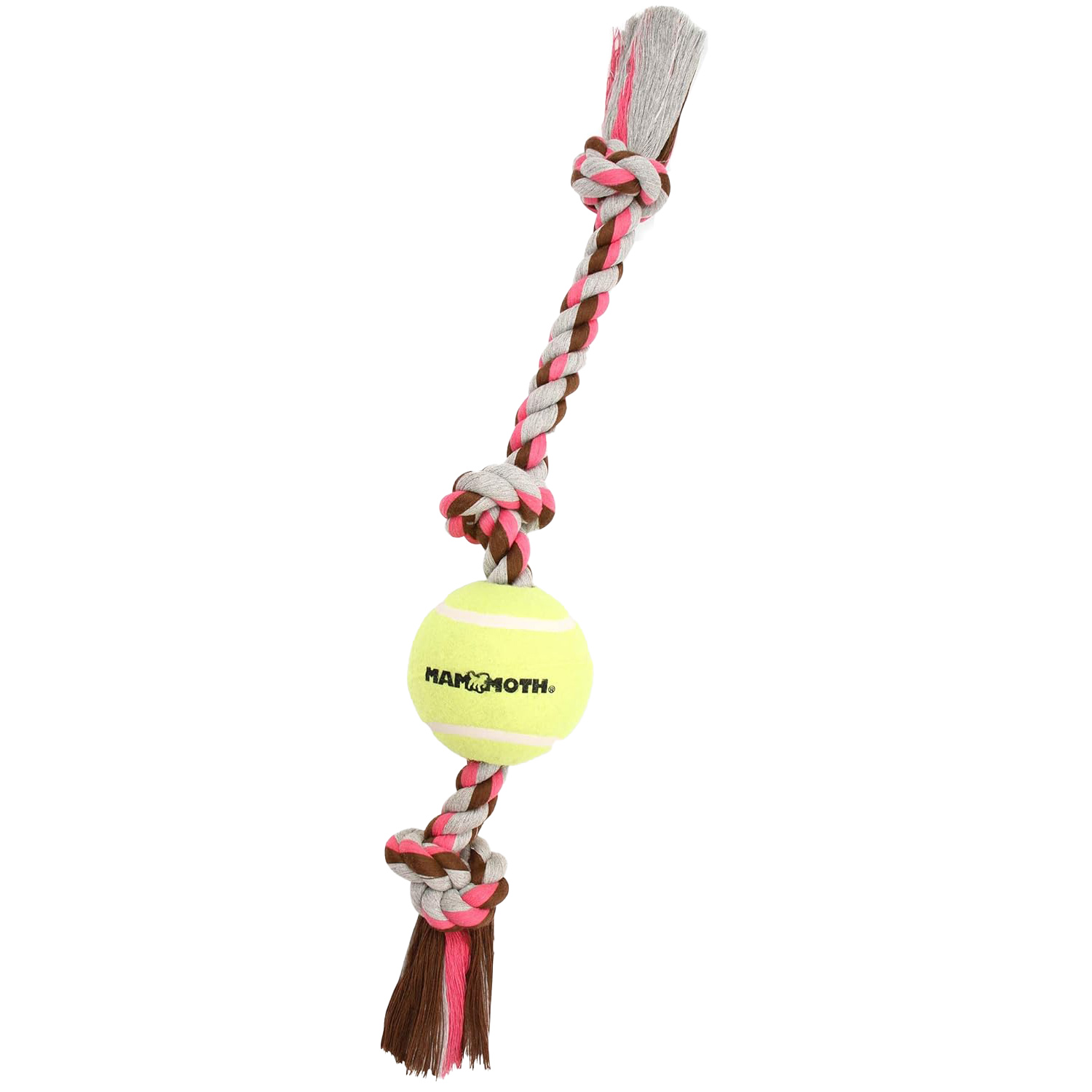Mammoth Three Knot Tug with 7cm Tennis Ball 50cm